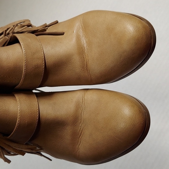Circus by Sam Edelman Tan Fringe Leah Booties Size 8M - Picture 5 of 11